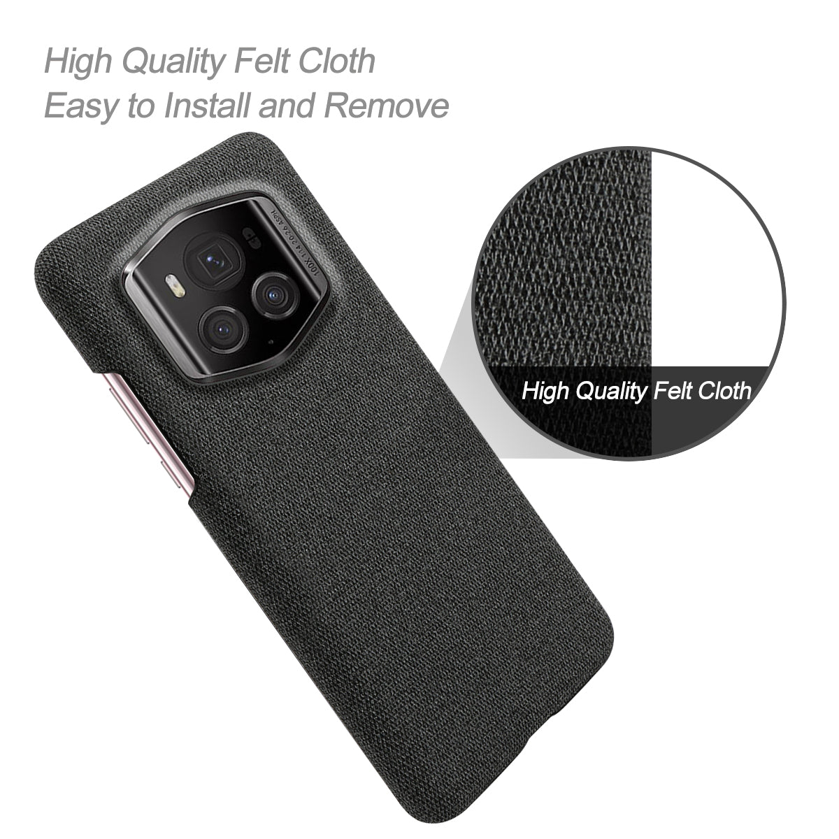 For Honor Magic6 RSR Porsche Design 5G Phone Cover Cloth+PC Drop-proof Back Case For Honor Magic6 RSR Porsche Design 5G Phone Cover Cloth+PC Drop-proof Back Case